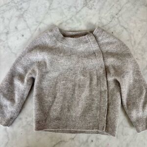 Banana Republic Light Gray Cashmere Cardigan Sweater